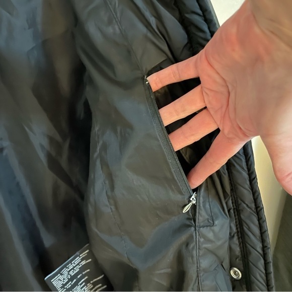 London Fog Down Waterfowl Feathers Faux Fur Knee length Side Zip Hood… - Picture 11 of 15